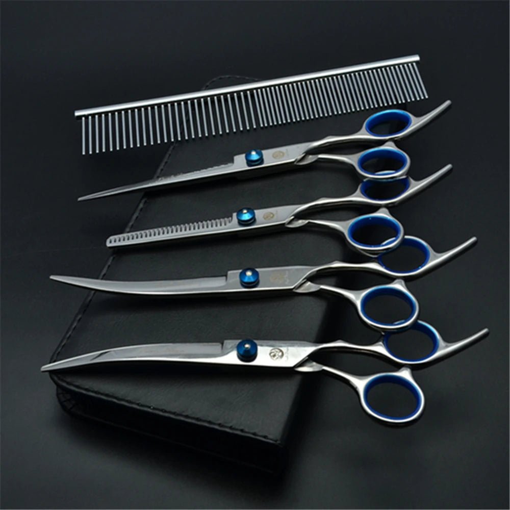 Professional Dog Grooming Scissors Set – 6/7 Inch Stainless Steel - fendix