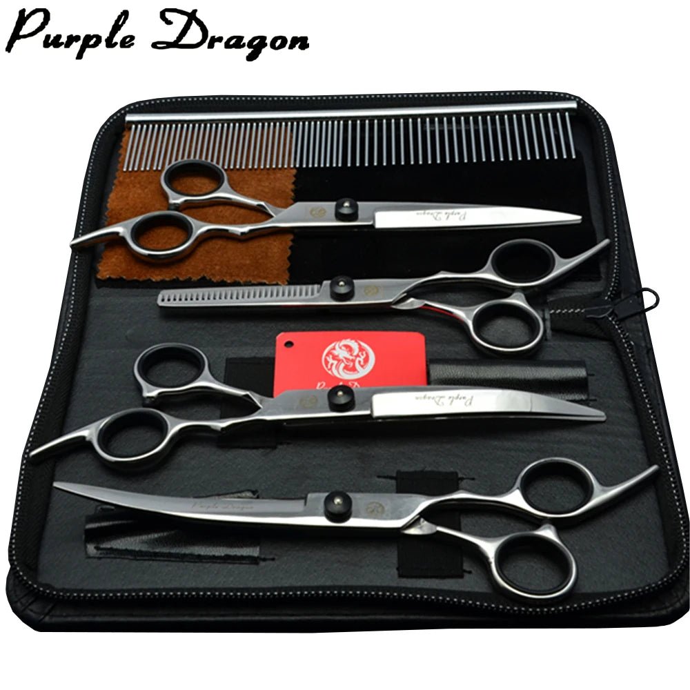 Professional Dog Grooming Scissors Set – 6/7 Inch Stainless Steel - fendix