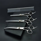 Professional Dog Grooming Scissors Set – 6/7 Inch Stainless Steel - fendix