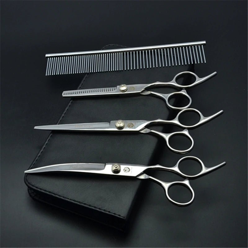 Professional Dog Grooming Scissors Set – 6/7 Inch Stainless Steel - fendix