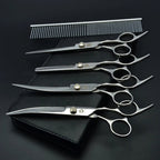 Professional Dog Grooming Scissors Set – 6/7 Inch Stainless Steel - fendix