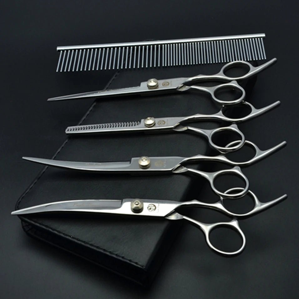 Professional Dog Grooming Scissors Set – 6/7 Inch Stainless Steel - fendix