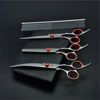Professional Dog Grooming Scissors Set – 6/7 Inch Stainless Steel - fendix