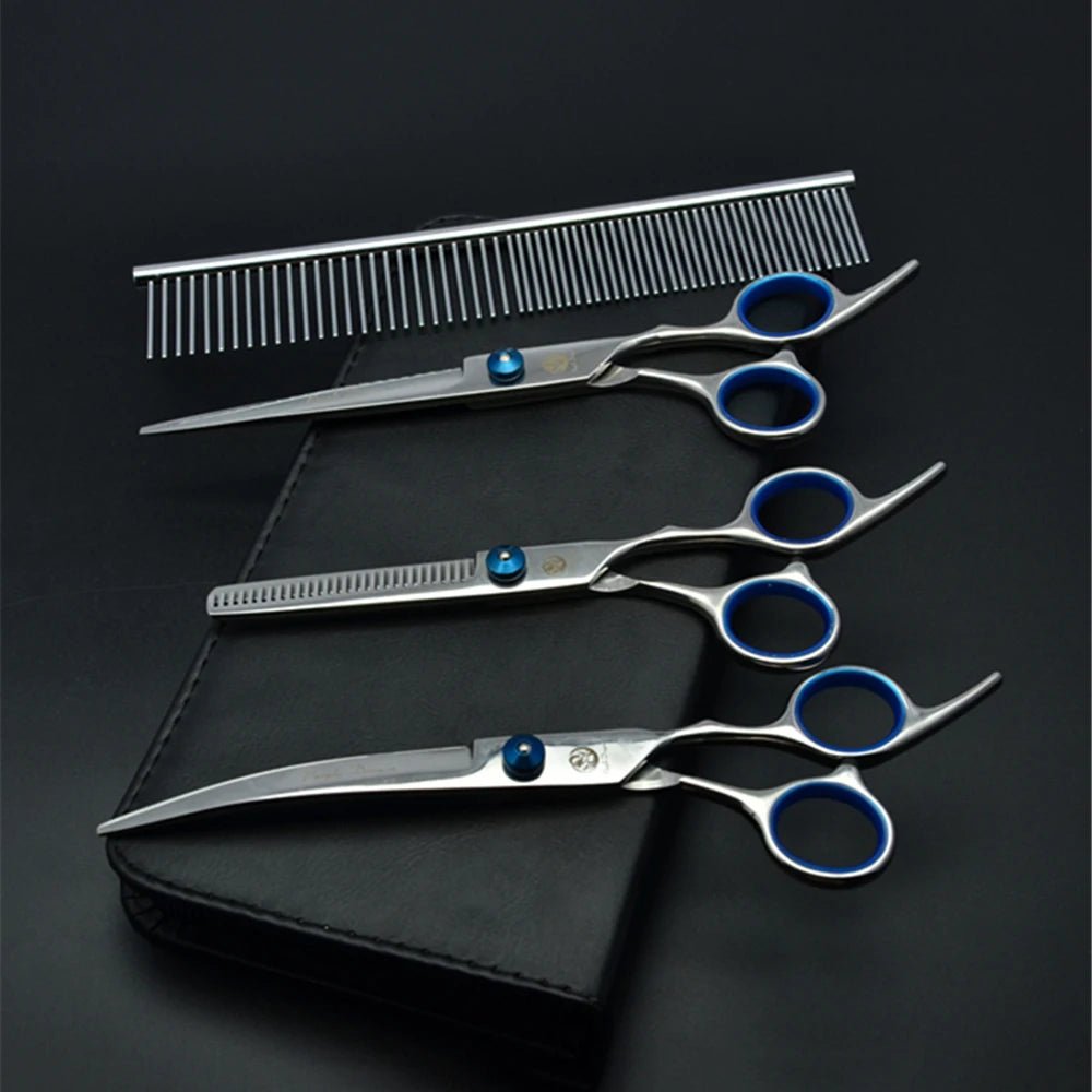 Professional Dog Grooming Scissors Set – 6/7 Inch Stainless Steel - fendix